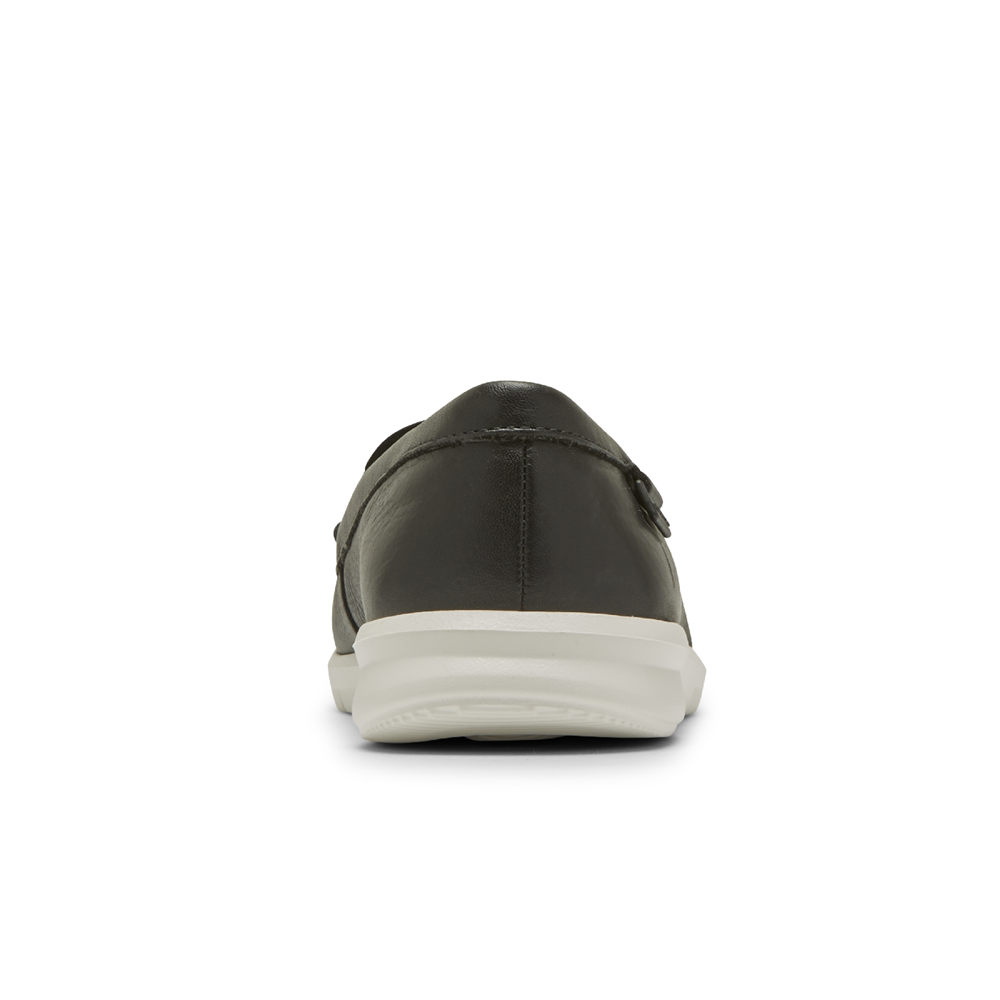 Mocasines Rockport Mujer Mexico - Ayva Washable Negros - MVQBW7065